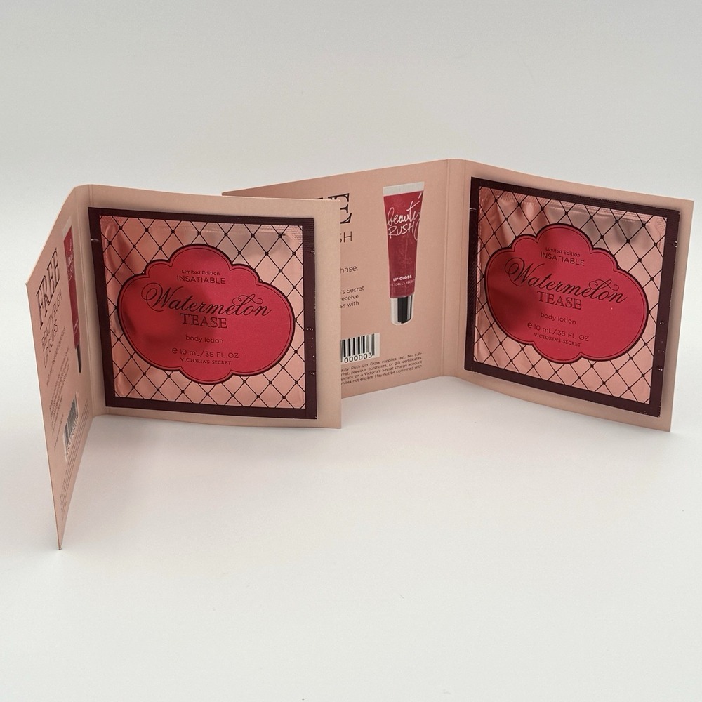 Victoria's Secret Watermelon Tease Body Lotion 2 x 10mL Sachets Samples - Picture 4 of 6